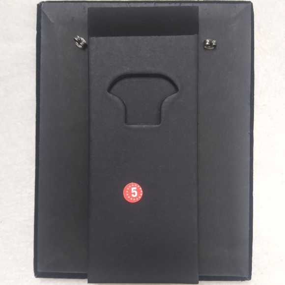 Silver Crescent Moon Dangle Drop Pierced Earrings - Picture 2 of 4